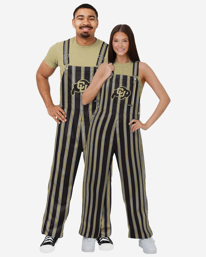 Colorado Buffaloes Womens Sideline Spirit Bib Overalls FOCO XS - FOCO.com