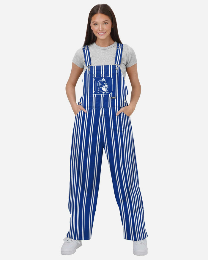 Duke Blue Devils Womens Sideline Spirit Bib Overalls FOCO XS - FOCO.com