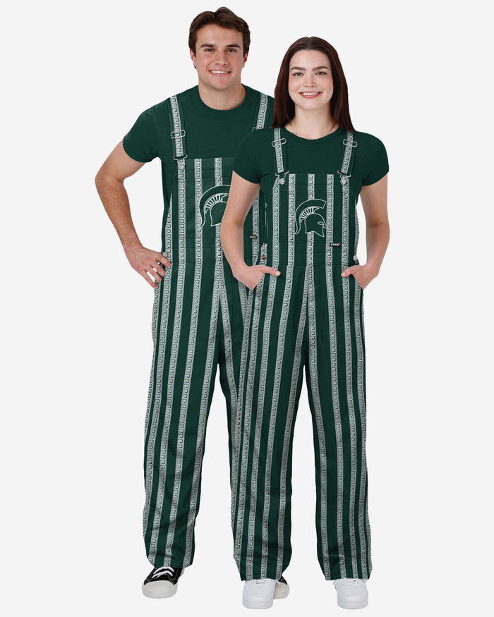 Michigan State Spartans Womens Sideline Spirit Bib Overalls FOCO XS - FOCO.com