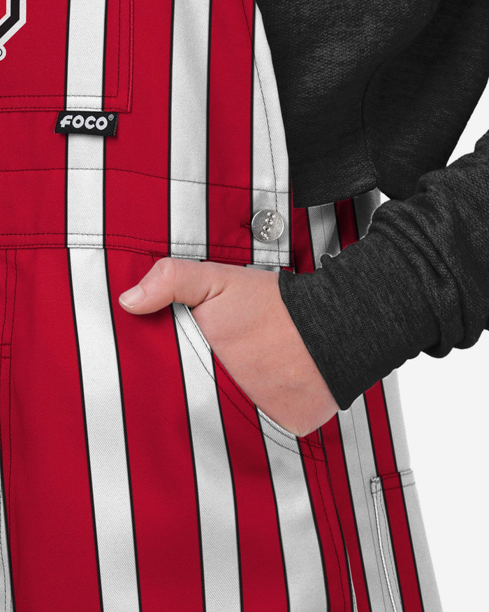 NC State Wolfpack Womens Sideline Spirit Bib Overalls FOCO XS - FOCO.com