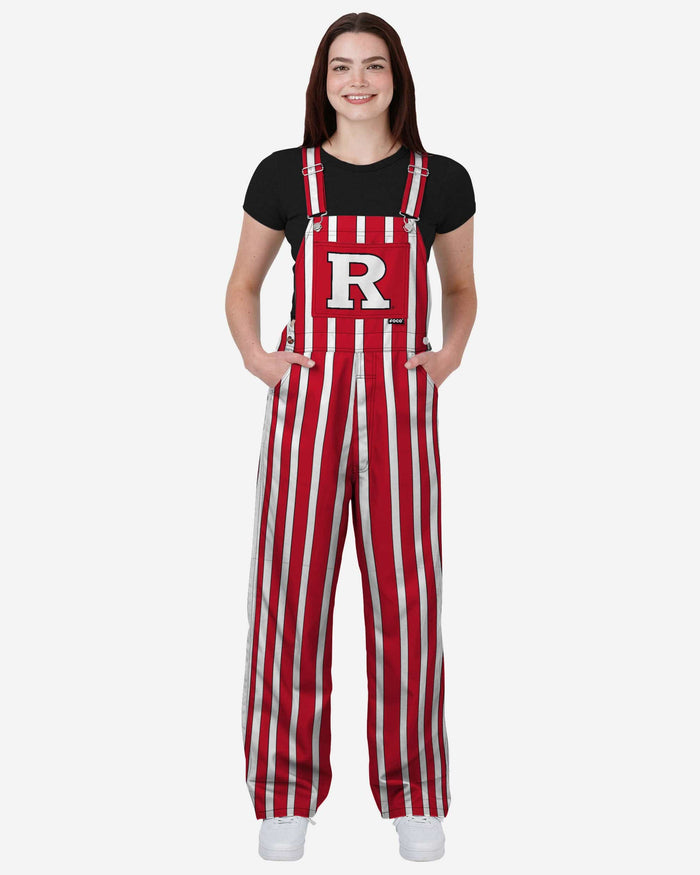 Rutgers Scarlet Knights Womens Sideline Spirit Bib Overalls FOCO XS - FOCO.com