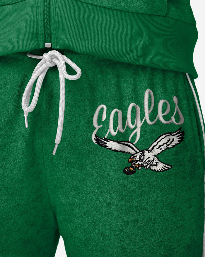 Philadelphia Eagles Kelly Green Womens Terry Knit Joggers FOCO - FOCO.com