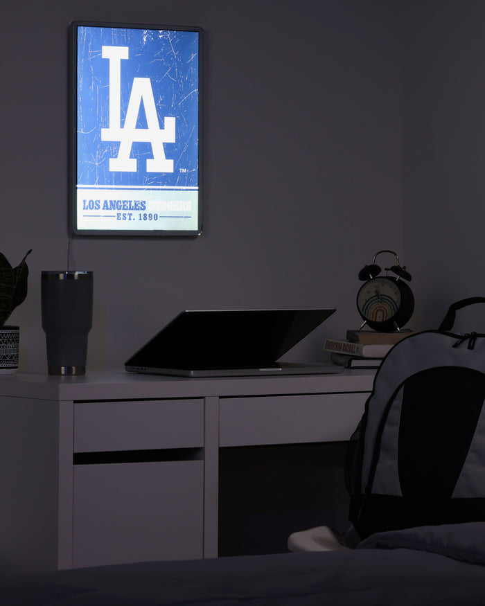 Los Angeles Dodgers Big Logo Backlit Sign FOCO - FOCO.com