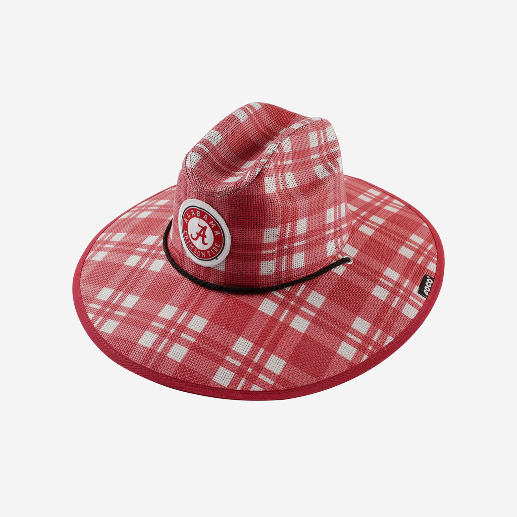 Alabama Crimson Tide Tournament Straw Gambler Hat Orange ALABAMA