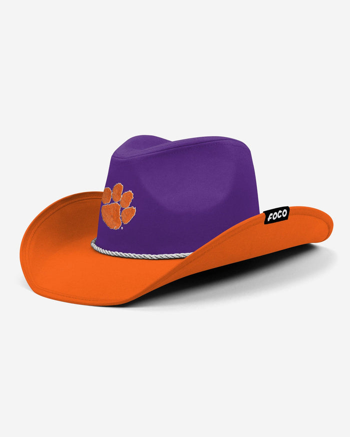 Clemson Tigers Two Tone Cowboy Hat FOCO - FOCO.com