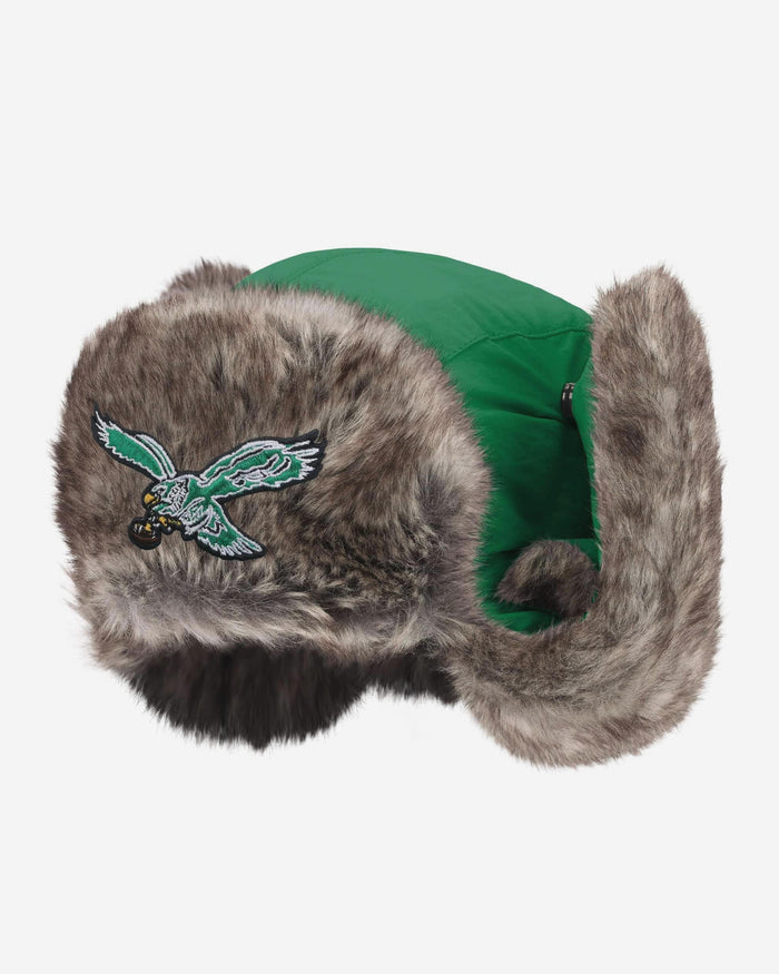 Philadelphia Eagles Kelly Green Faux Fur Trapper Hat FOCO - FOCO.com