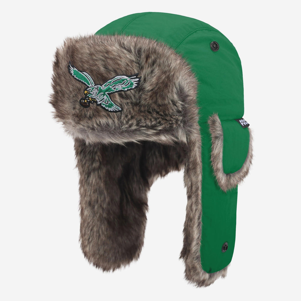 Philadelphia Eagles Kelly Green Faux Fur Trapper Hat FOCO - FOCO.com