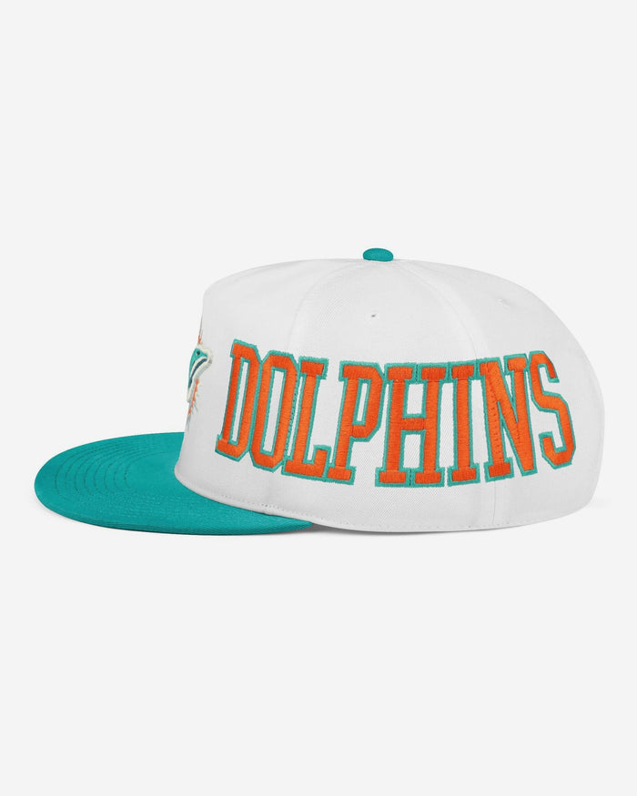 Miami Dolphins Strong Side Wrap Marquee RF Cap FOCO - FOCO.com