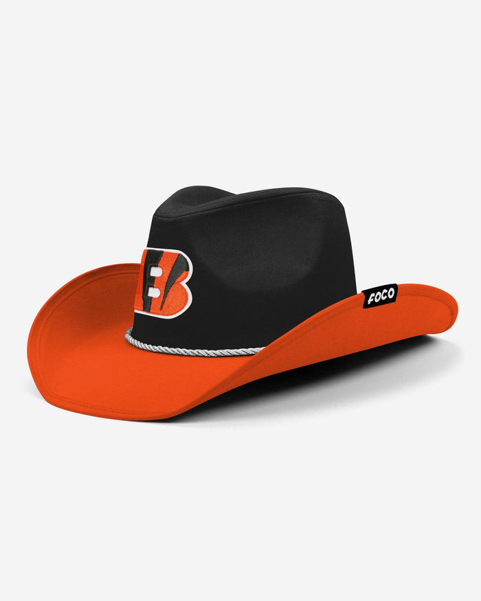 Cincinnati Bengals Two Tone Cowboy Hat FOCO - FOCO.com