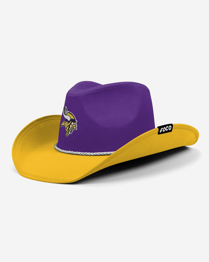 Minnesota Vikings Two Tone Cowboy Hat FOCO - FOCO.com