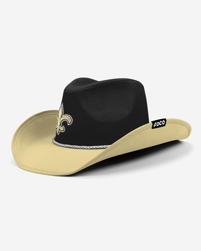 New Orleans Saints Two Tone Cowboy Hat FOCO - FOCO.com