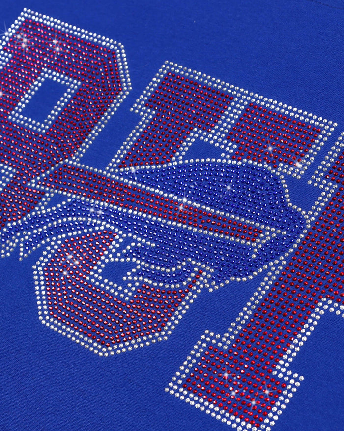 Buffalo Bills Womens Rhinestone Logo Crop Top FOCO S - FOCO.com