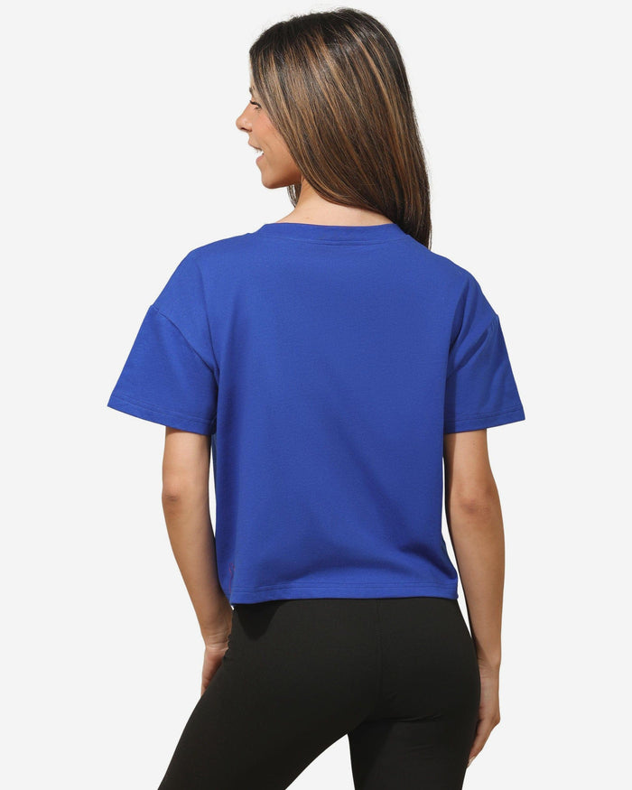 Buffalo Bills Womens Rhinestone Logo Crop Top FOCO S - FOCO.com