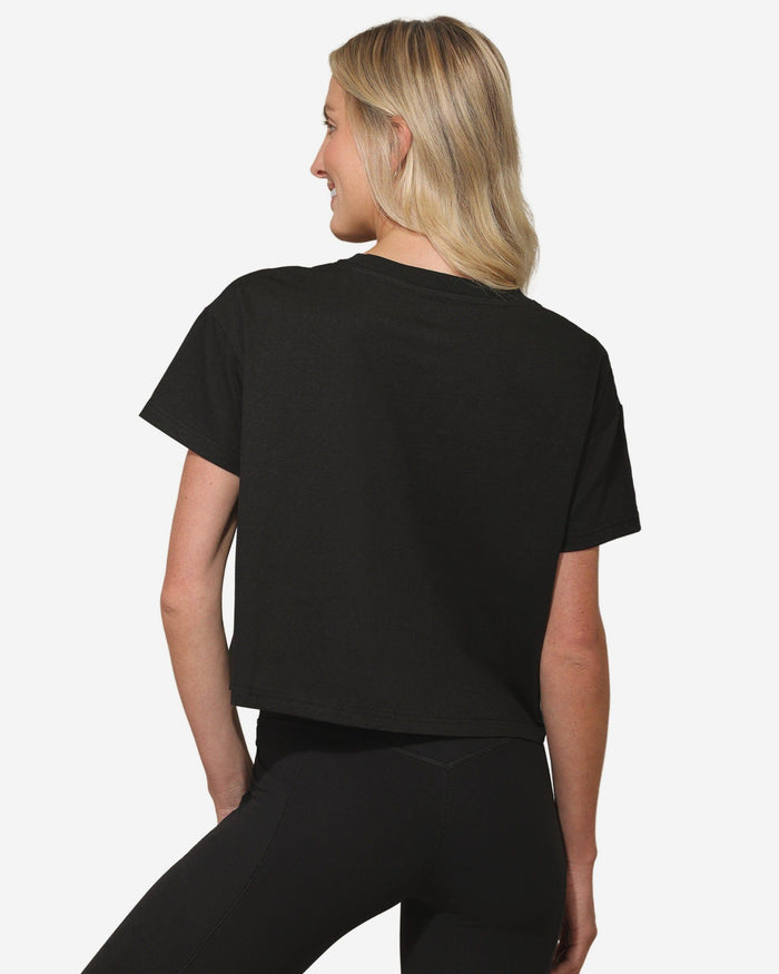 Cincinnati Bengals Womens Rhinestone Logo Crop Top FOCO S - FOCO.com