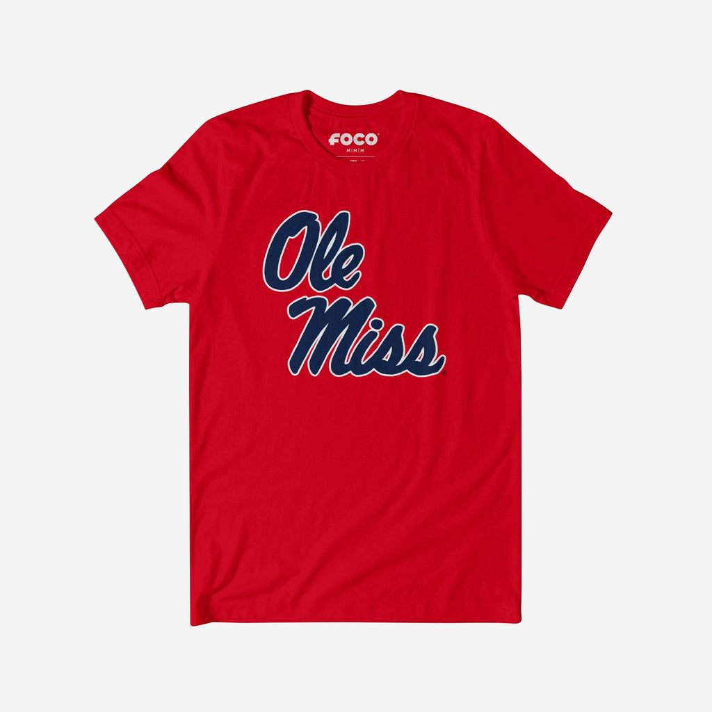 Ole Miss Rebels Primary Logo T-Shirt FOCO Red S - FOCO.com