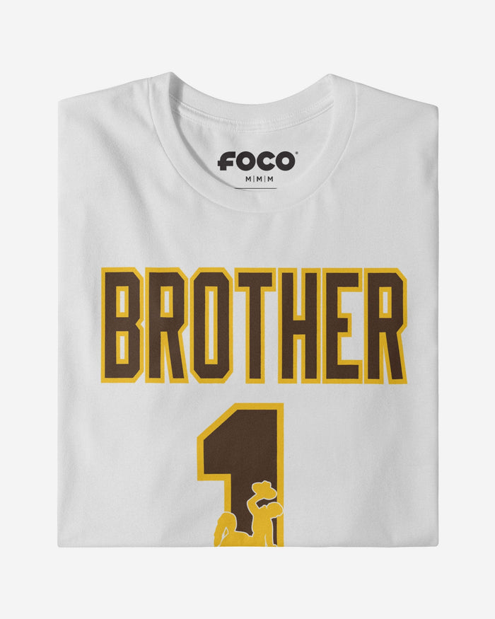 Wyoming Cowboys Number 1 Bro T-Shirt FOCO - FOCO.com