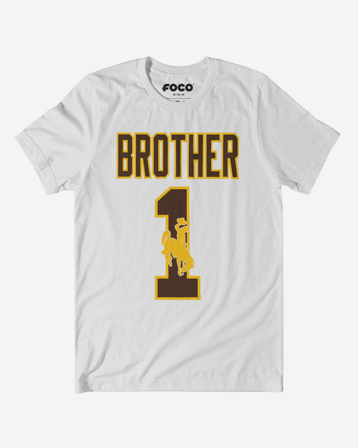 Wyoming Cowboys Number 1 Bro T-Shirt FOCO S - FOCO.com