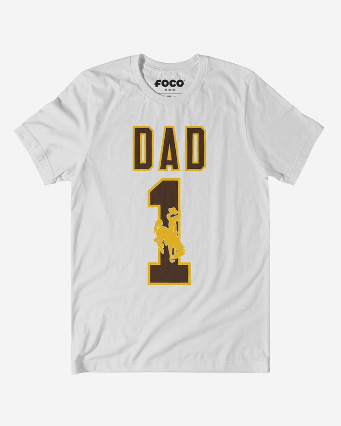 Wyoming Cowboys Number 1 Dad T-Shirt FOCO S - FOCO.com