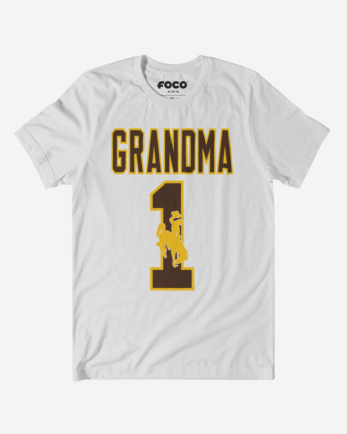 Wyoming Cowboys Number 1 Grandma T-Shirt FOCO S - FOCO.com