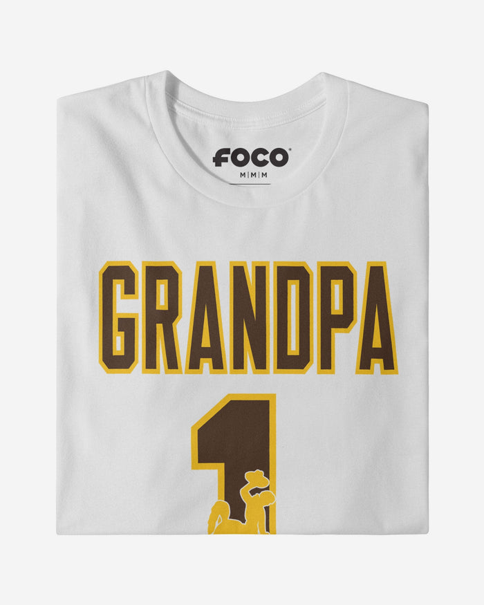 Wyoming Cowboys Number 1 Grandpa T-Shirt FOCO - FOCO.com