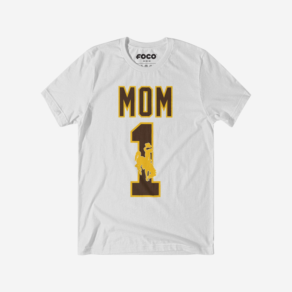 Wyoming Cowboys Number 1 Mom T-Shirt FOCO S - FOCO.com