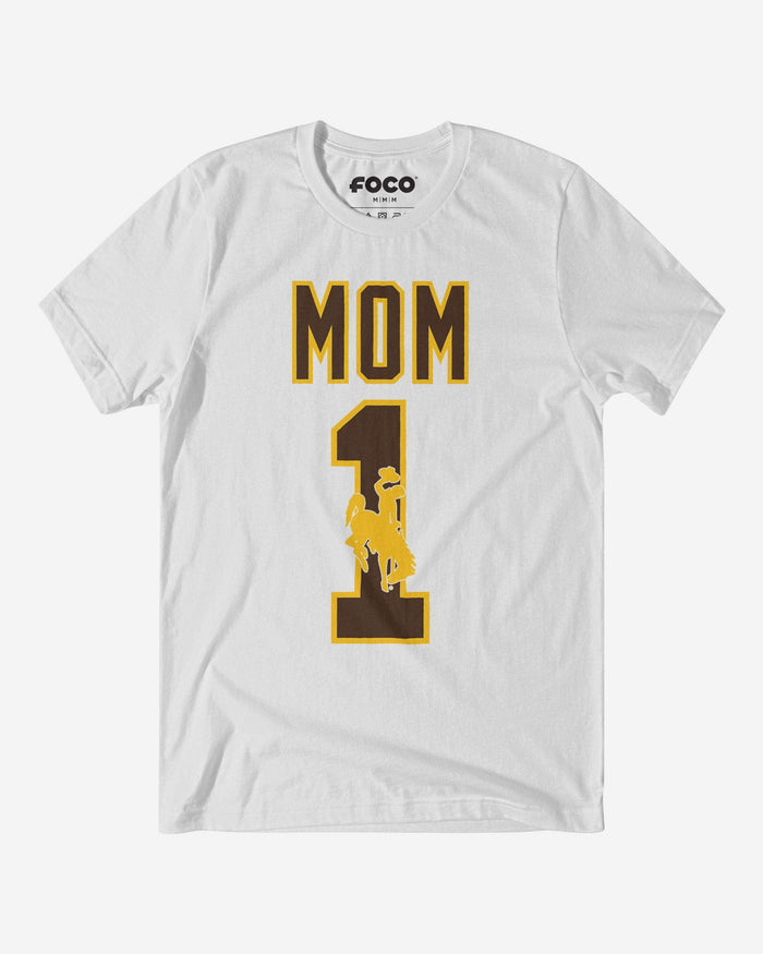 Wyoming Cowboys Number 1 Mom T-Shirt FOCO S - FOCO.com
