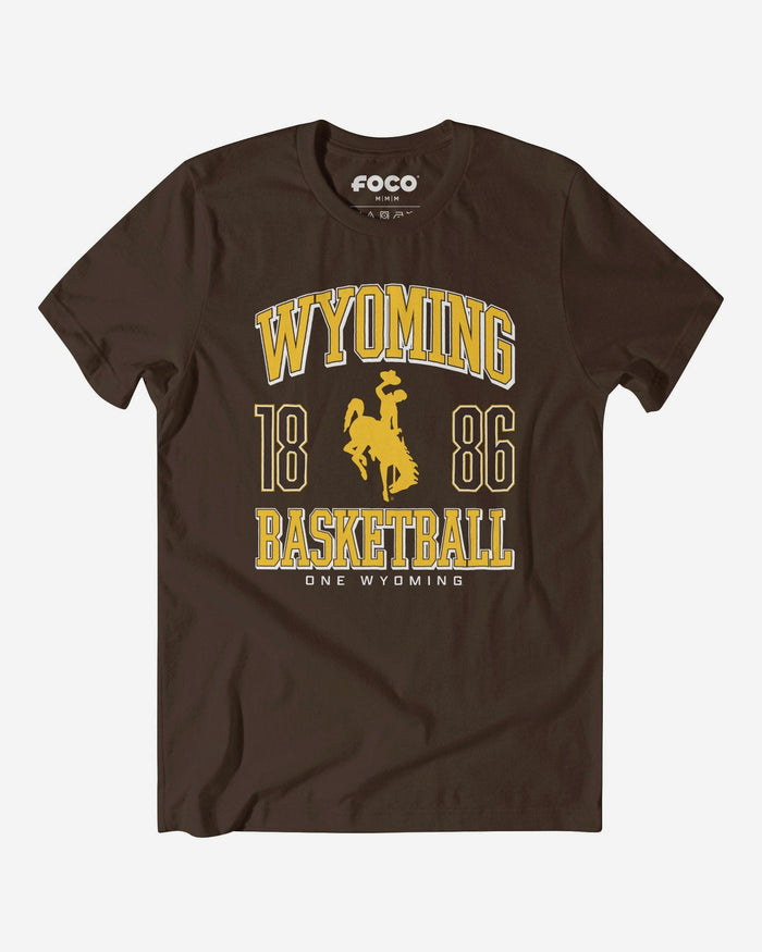 Wyoming Cowboys Basketball T-Shirt FOCO S - FOCO.com