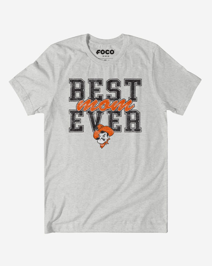 Oklahoma State Cowboys Best Mom Ever Stacked T-Shirt FOCO S - FOCO.com