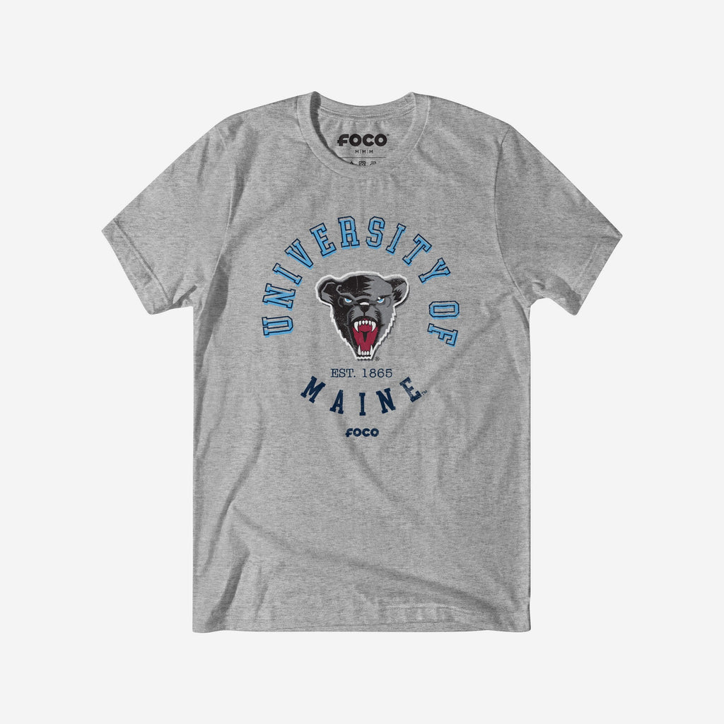 Maine Black Bears Circle Vintage T-Shirt FOCO S - FOCO.com