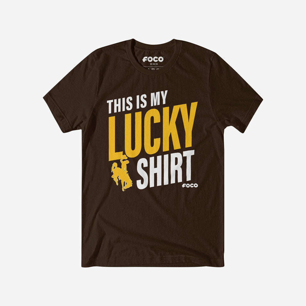 Wyoming Cowboys This Is My Lucky T-Shirt FOCO S - FOCO.com