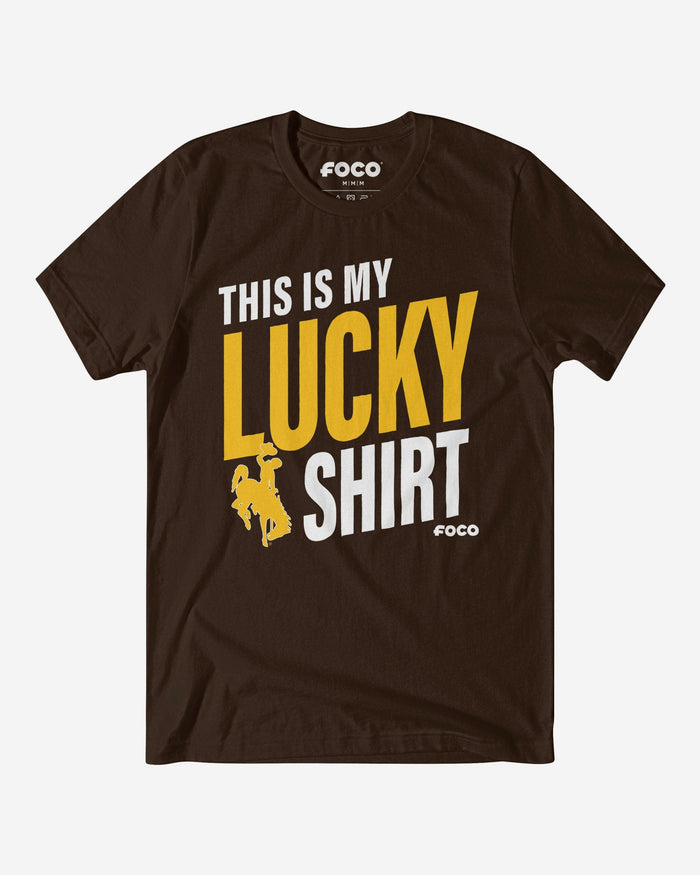 Wyoming Cowboys This Is My Lucky T-Shirt FOCO S - FOCO.com