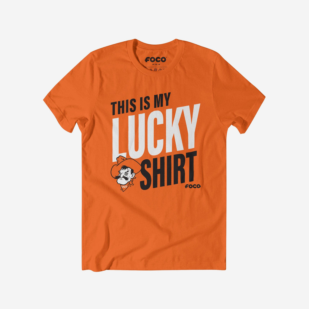 Oklahoma State Cowboys This Is My Lucky T-Shirt FOCO S - FOCO.com