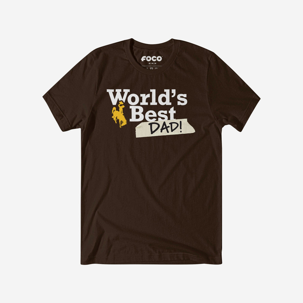 Wyoming Cowboys World's Best Dad T-Shirt FOCO S - FOCO.com