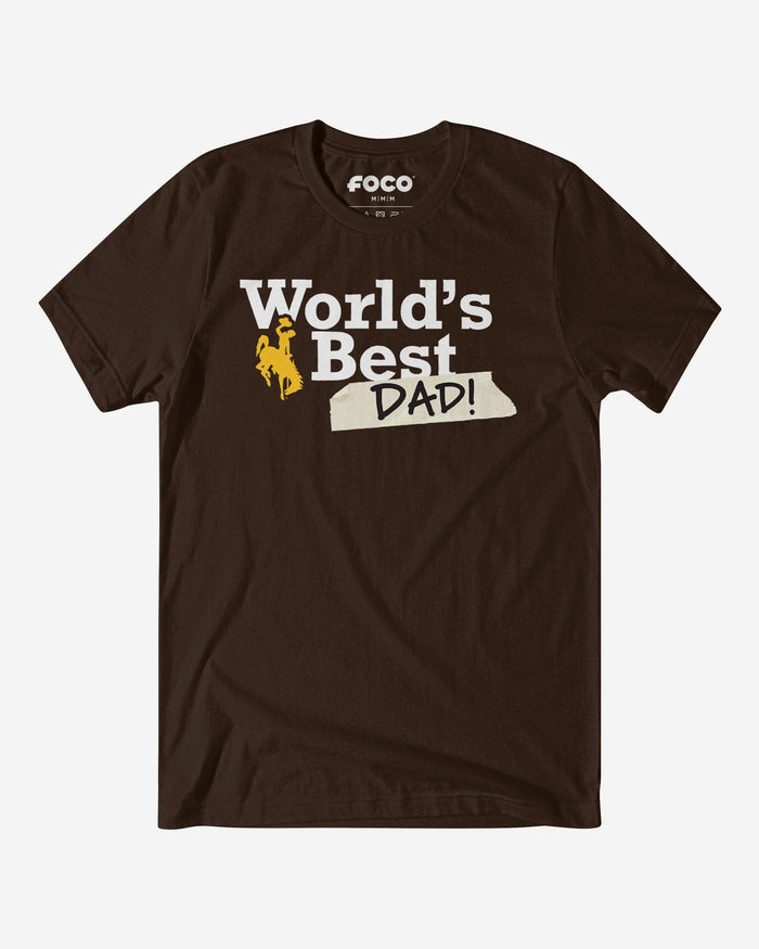 Wyoming Cowboys World's Best Dad T-Shirt FOCO S - FOCO.com