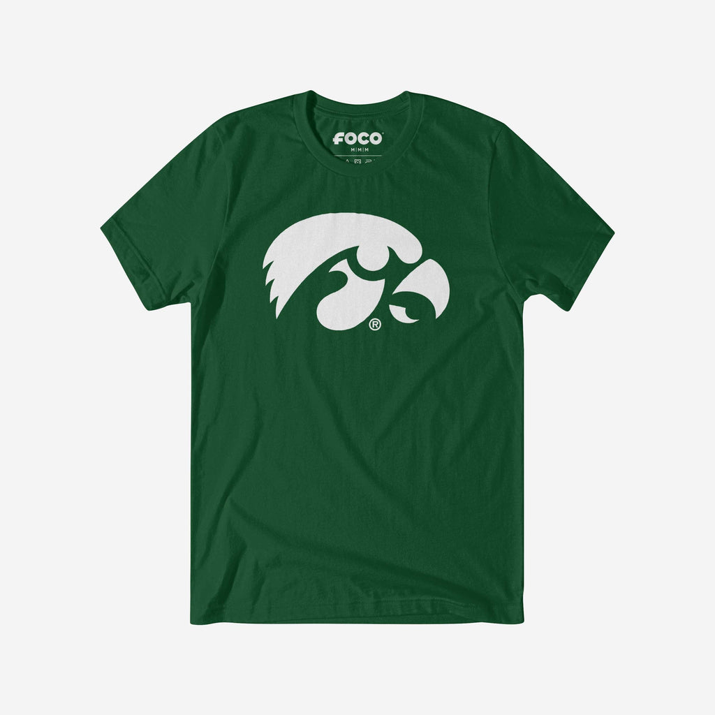 Iowa Hawkeyes White Logo T-Shirt FOCO S - FOCO.com