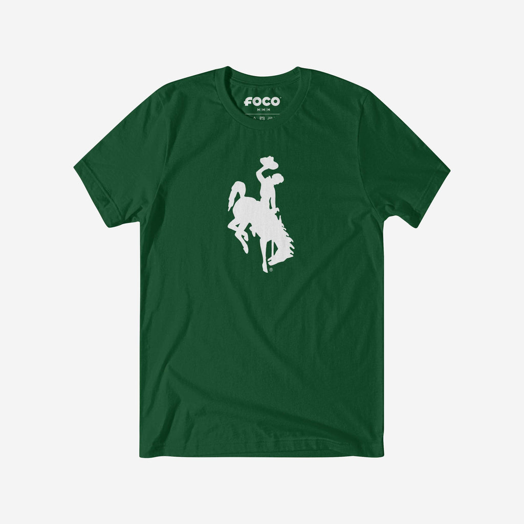 Wyoming Cowboys White Logo T-Shirt FOCO S - FOCO.com