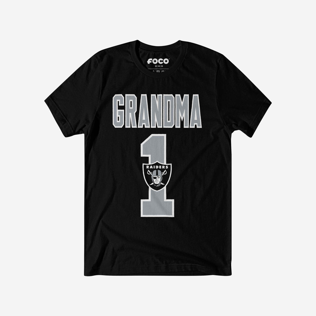 Las Vegas Raiders Number 1 Grandma T-Shirt FOCO S - FOCO.com