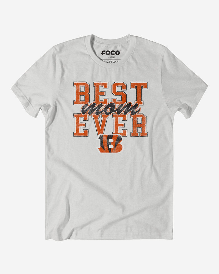Cincinnati Bengals Best Mom Ever Stacked T-Shirt FOCO S - FOCO.com