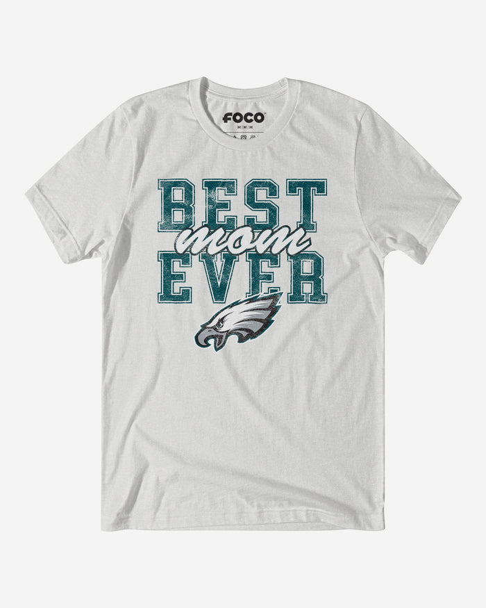 Philadelphia Eagles Best Mom Ever Stacked T-Shirt FOCO S - FOCO.com