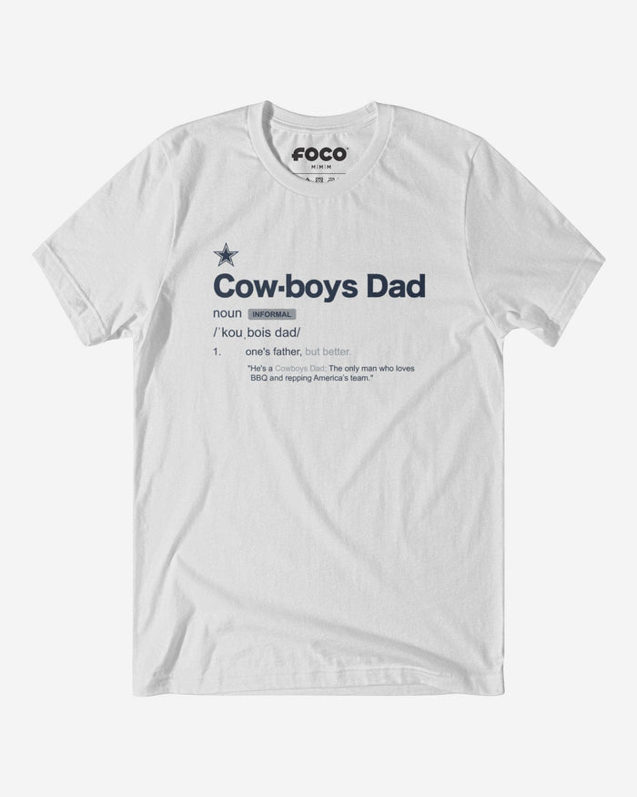 Dallas Cowboys Dad Definition T-Shirt FOCO S - FOCO.com