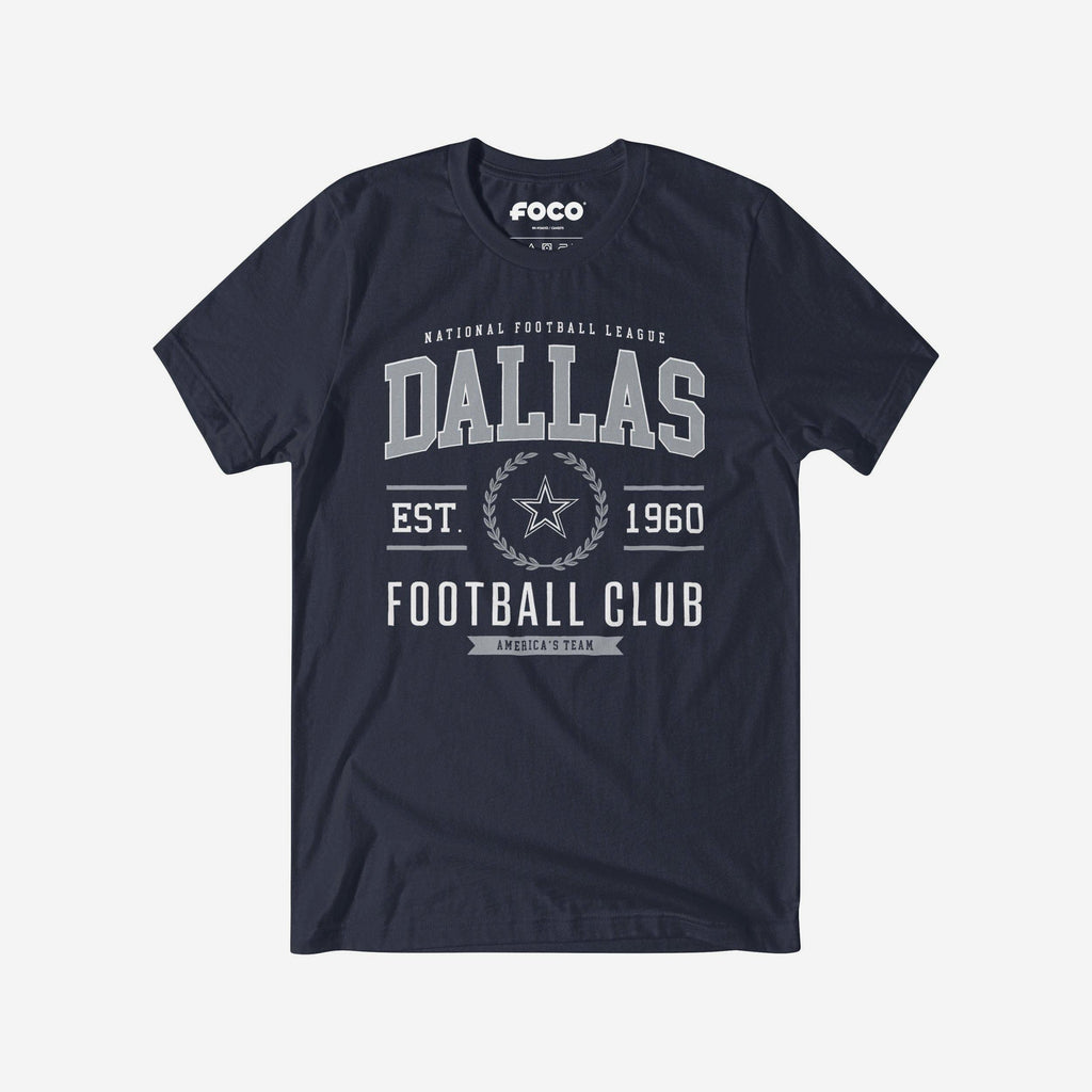 Dallas Cowboys Football Club T-Shirt FOCO Navy S - FOCO.com