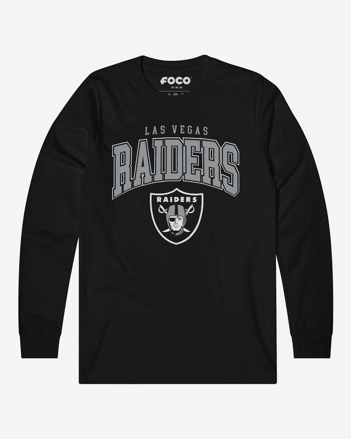 Las Vegas Raiders Classic Logo Long Sleeve T-Shirt FOCO Black S - FOCO.com