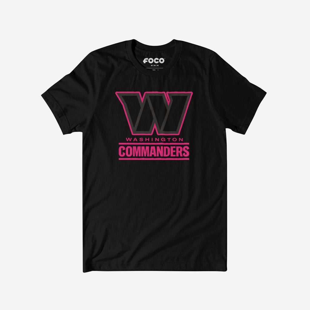 Washington Commanders Highlight Reel T-Shirt FOCO Black/Neon Pink S - FOCO.com