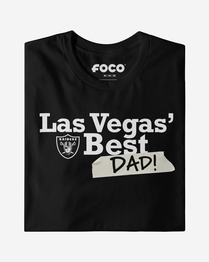 Las Vegas Raiders World's Best Dad T-Shirt FOCO S - FOCO.com