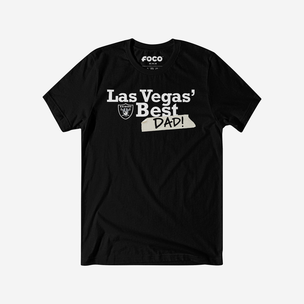 Las Vegas Raiders World's Best Dad T-Shirt FOCO S - FOCO.com