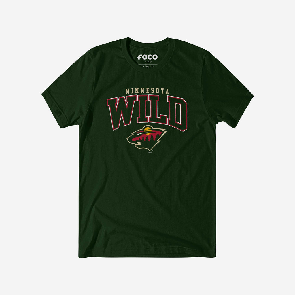 Minnesota Wild Classic Logo T-Shirt FOCO Forest S - FOCO.com