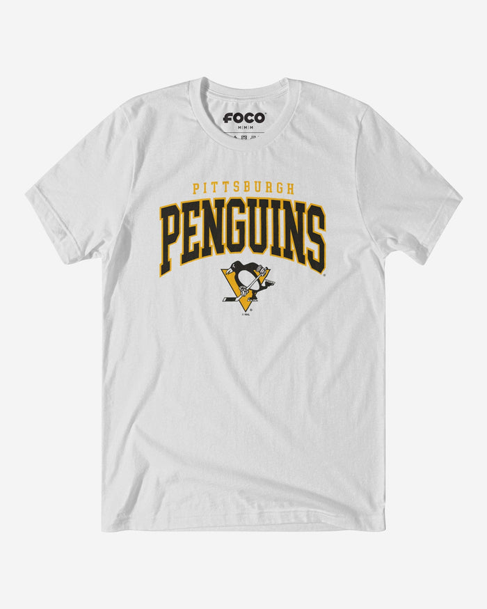 Pittsburgh Penguins Classic Logo T-Shirt FOCO White S - FOCO.com