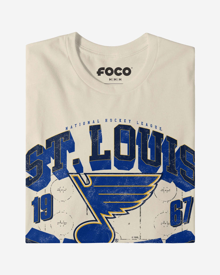 St Louis Blues Rink Arched Wordmark T-Shirt FOCO - FOCO.com