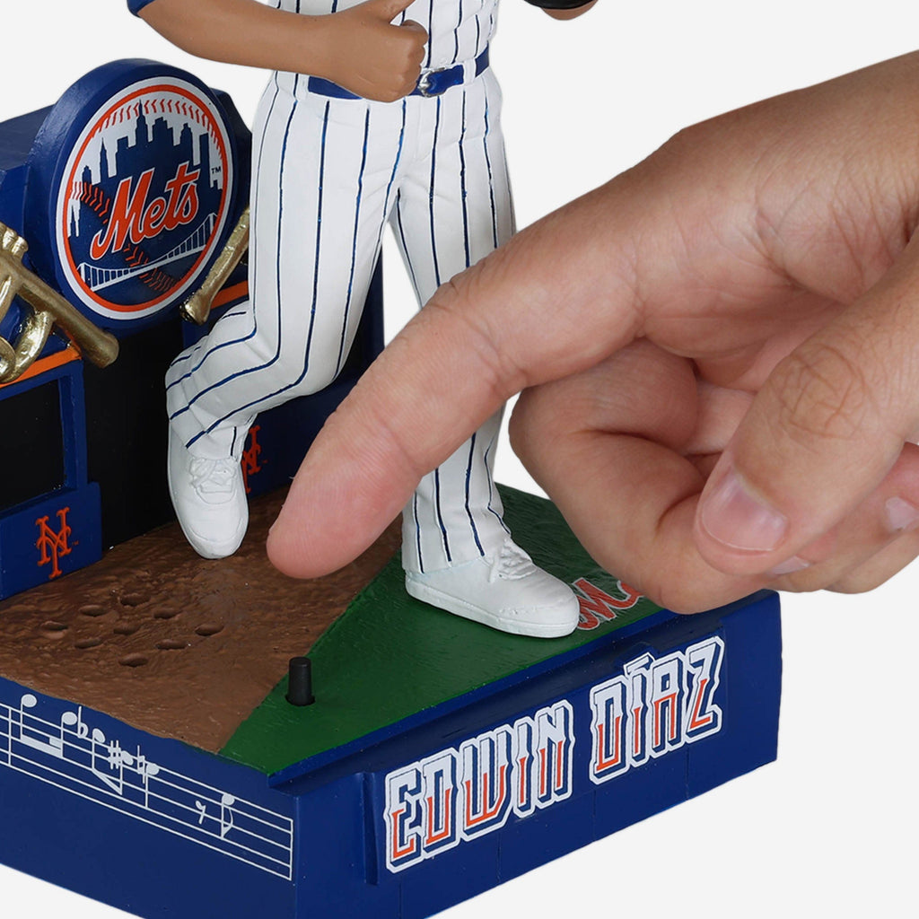 Edwin Diaz New York Mets Cue The Trumpets Entrance Music Bobblehead FOCO