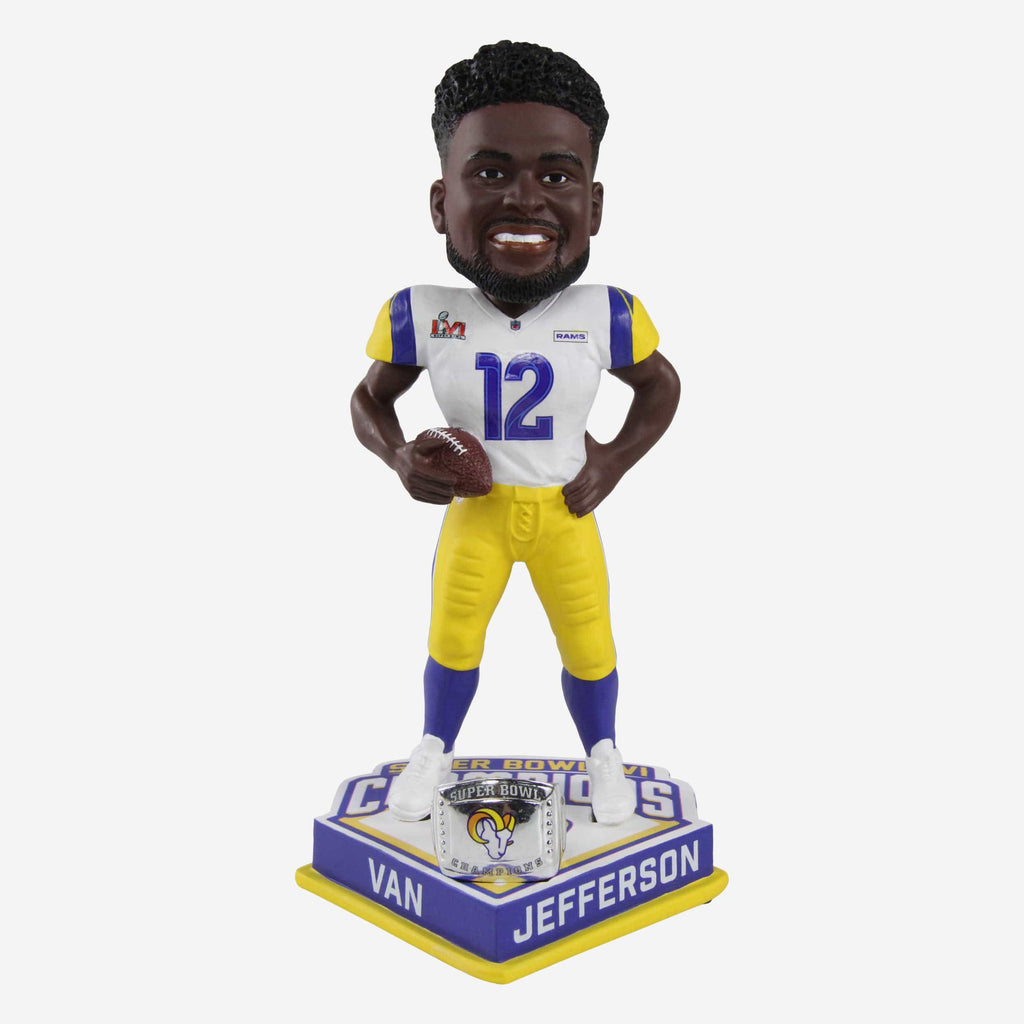 Van Jefferson Los Angeles Rams Super Bowl LVI Champions Bobblehead FOCO - FOCO.com